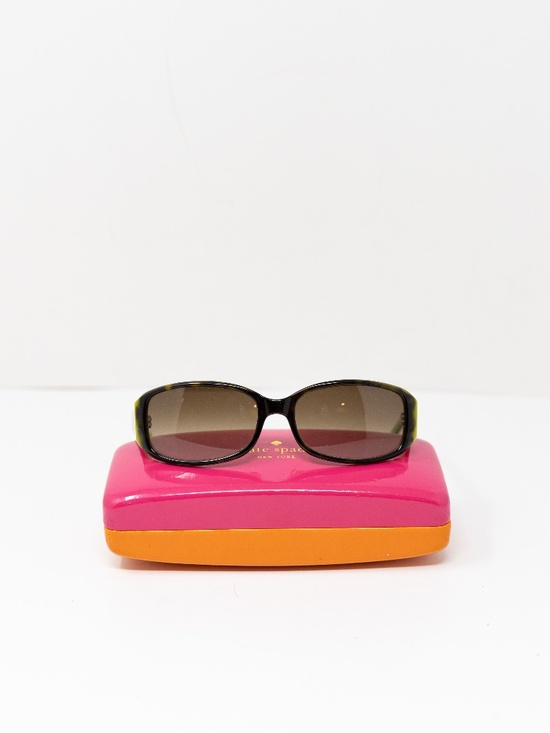 Kate Spade Women\'s Paxton Slim Rectangular Tortoise Shell Sunglasses main image 5